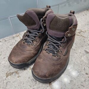 Timberland Hiking Boots Waterproof Leather Ankle Brown Mens Walking Trail Shoes‎
